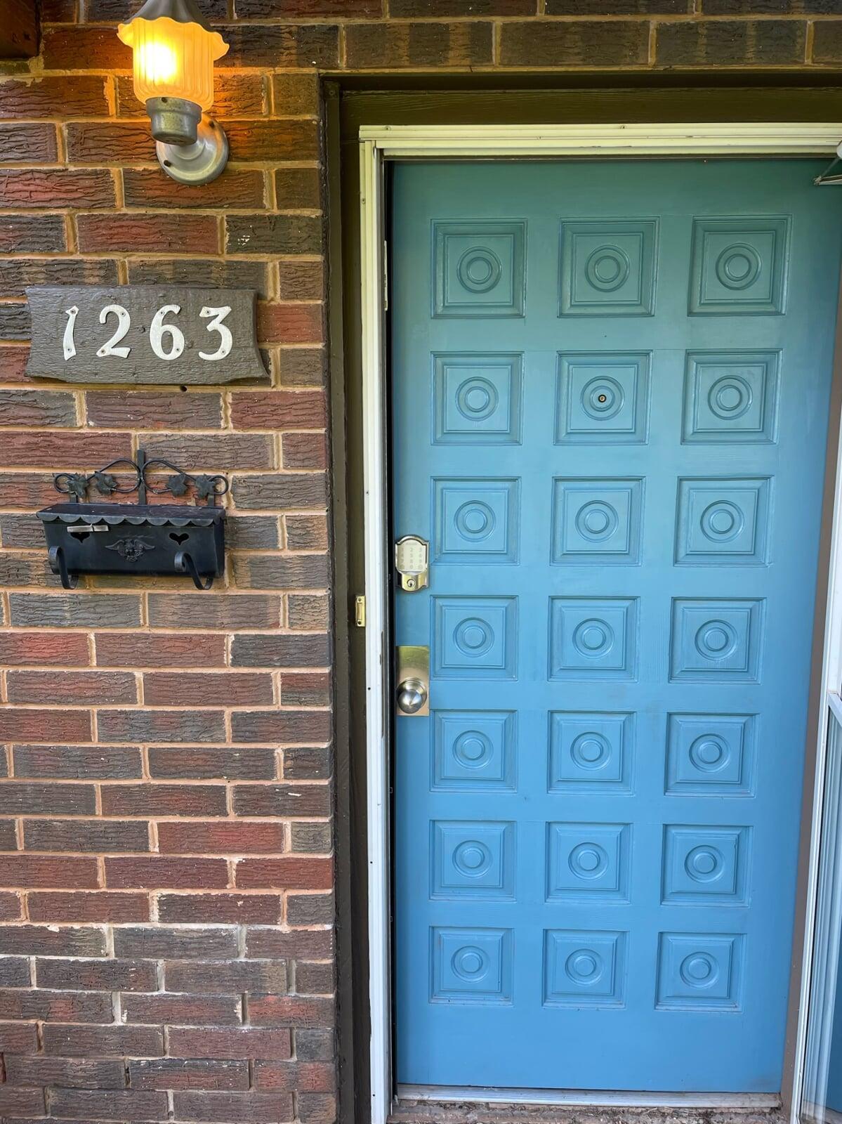 Front Door - South side of townhome