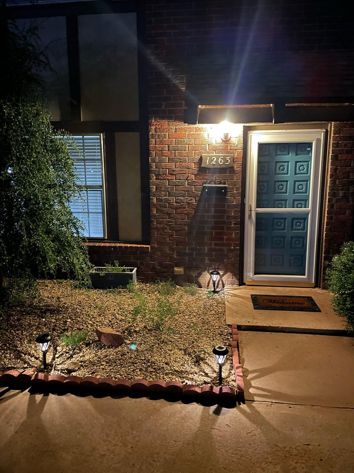 Front Door - South side of townhome